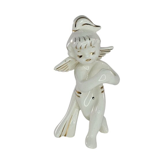 Vintage Mid Century Christmas Holt Howard Angel Cherub Candle Hugger Climber - Picture 1 of 9